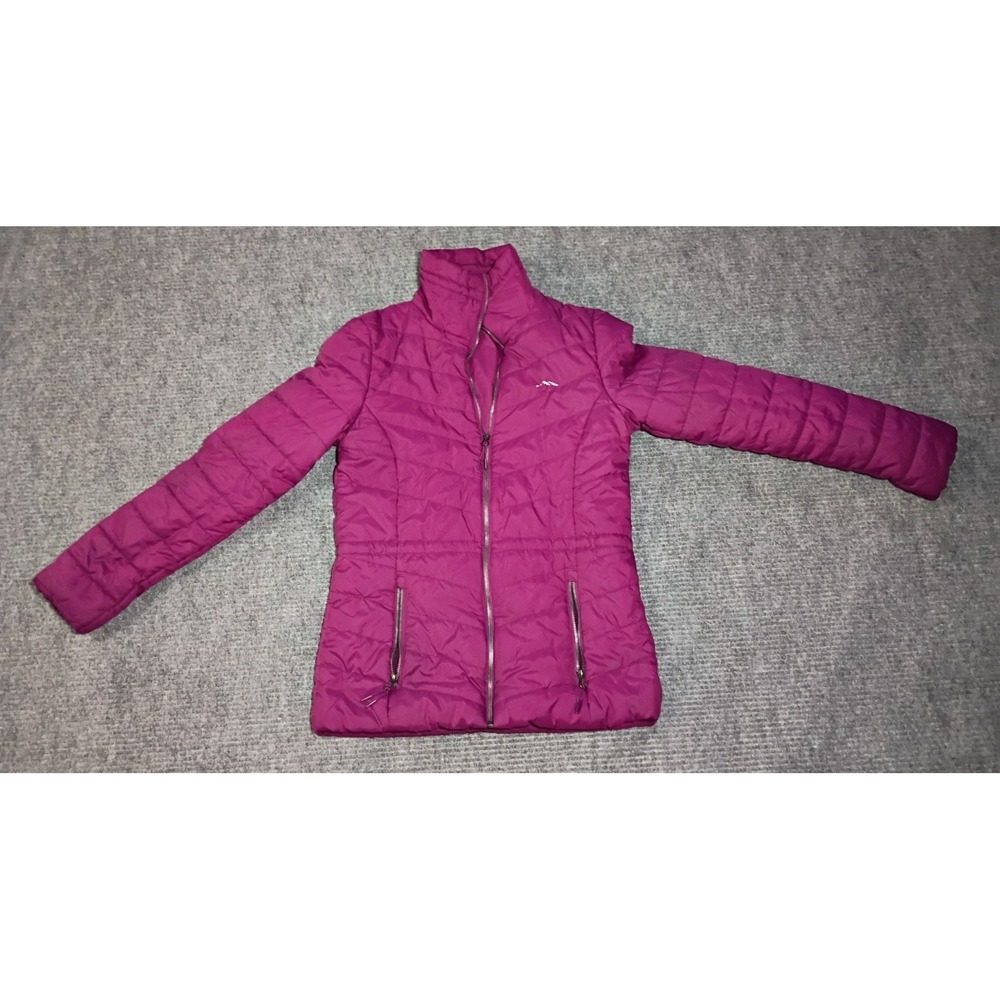 Rustic Ridge Women's Plum Colored Quilted Puffer Jacket Coat Size Small